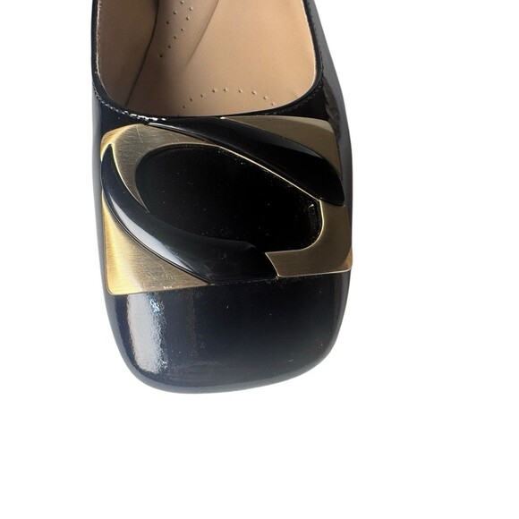 CLARKS NYTA 45 JAZZ HEELS WOMEN SHOES BLACK SIZE 8.5 EUC FAST SHIPPING - Picture 11 of 16